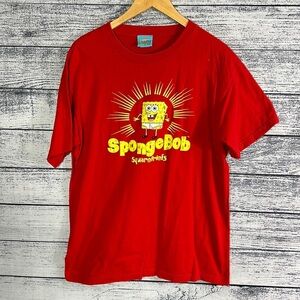 Vintage SpongeBob Square Pants Y2K 2001 Nickelodeon Tee Shirt L